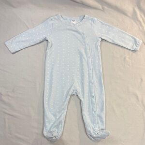 Nordstrom - Light Blue Baby Footie Sleeper/Romper